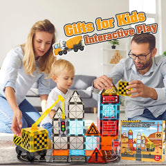 Windidi magnetic tiles colorful tiles set sparks sensory exploration and pattern-building play