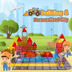 Windidi magnetic tiles crosswalks and signals for safe-intersection play