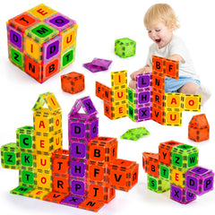Windidi magnetic tiles main view engaging learning and play for early alphabet recognition