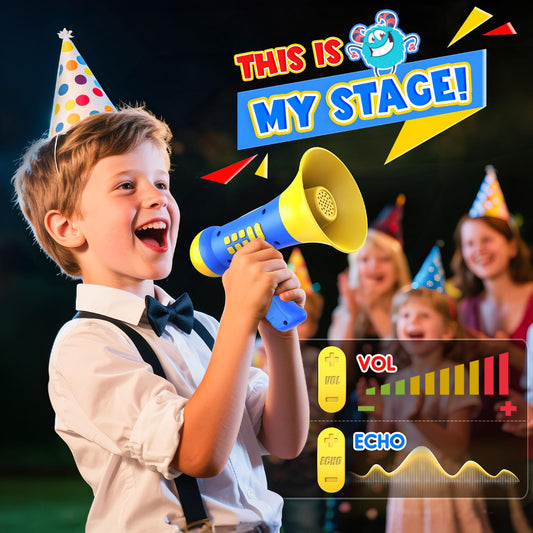 Windidi mini megaphone with kid-friendly voice effects for performances and storytelling.