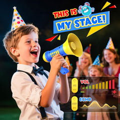 Windidi mini megaphone with kid-friendly voice effects for performances and storytelling.
