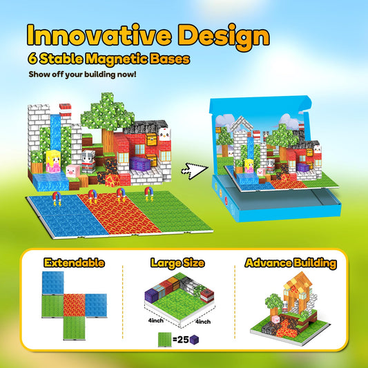 Windidi six magnetic bases enable easy, expandable designs.