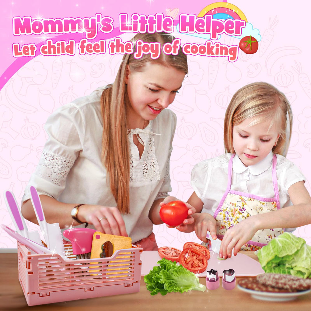 Windidi colorful toddler kitchen tools designed to attract and inspire pretend cooking