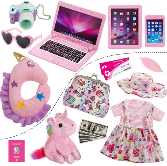 Windolls doll purse travel accessories—keep outfits organized during pretend journeys