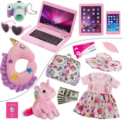 Windolls doll purse travel accessories—keep outfits organized during pretend journeys