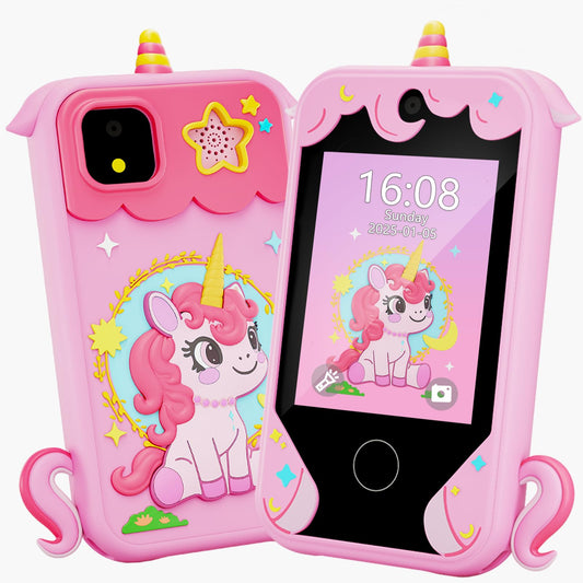 Windpaint kids phone with 2.8-inch screen for easy learning and play