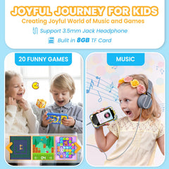 Windpaint Kids Phone blue music and stories for creativity.