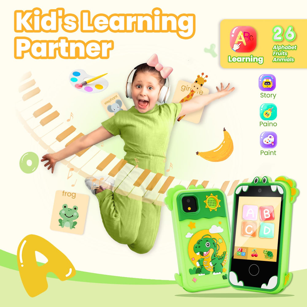 Windpaint kids phone includes music and stories for creative imagination.