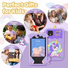 Windpaint Kids Phone purple painting and drawing canvas, unleash imagination.