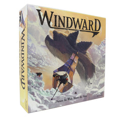 Windward strategy game cover with captain planning wind routes for strategic play