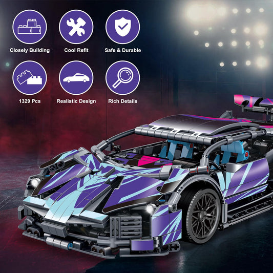 WINGIFT 1:14 scale race car model for realistic build and collection