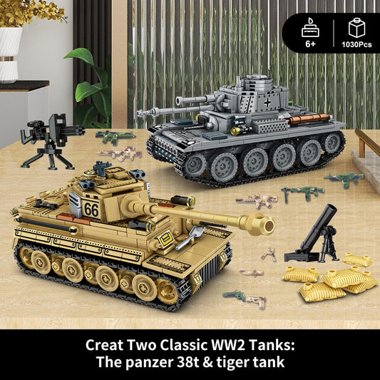 WINGIFT Tiger tank model assembly highlights authentic detailing for collectors