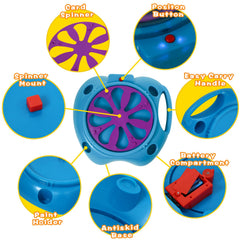 Wings Giant battery-operated spinner for portable, desk-side fun.