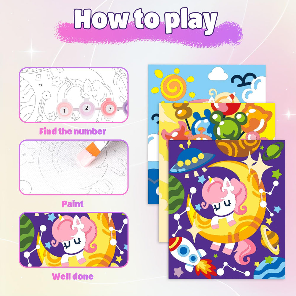Wings Giant Unicorn Paint-by-Numbers Kit offers screen-free creativity for kids and adults.