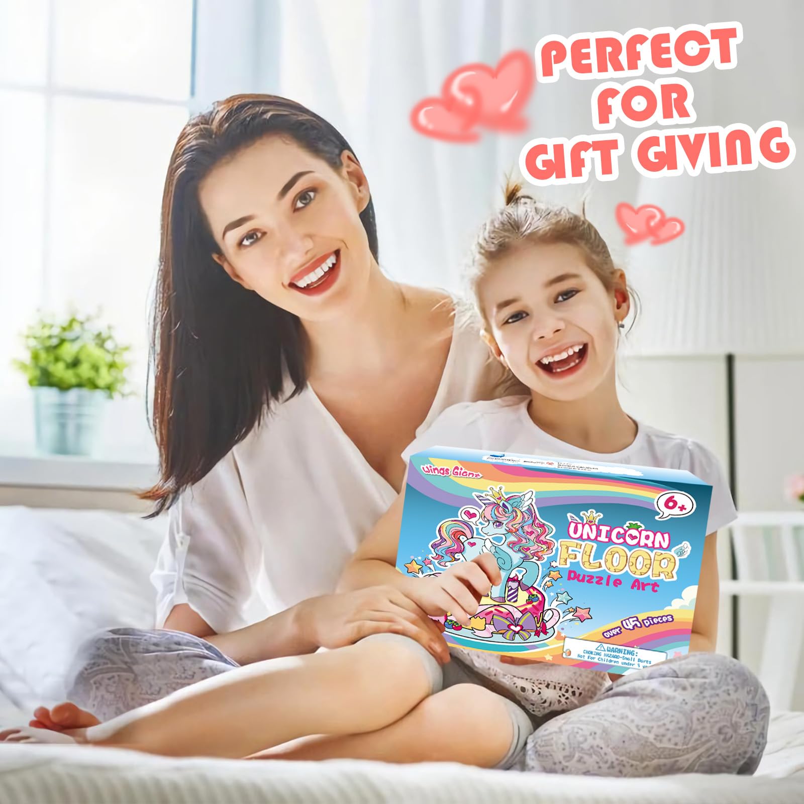 Wings Giant gift-ready unicorn puzzle for birthdays or holidays