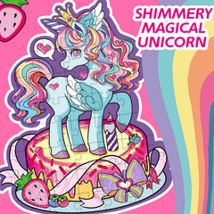 Wings Giant unicorn puzzle shown during playful assembly time