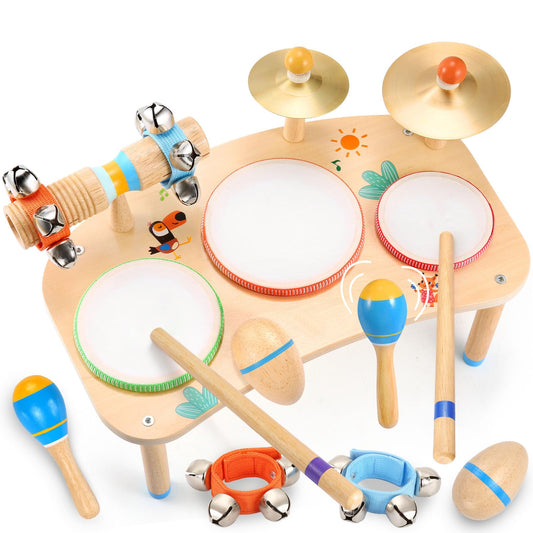 Wingyz 11-in-1 kid's drum set main view for early rhythm exploration and creativity