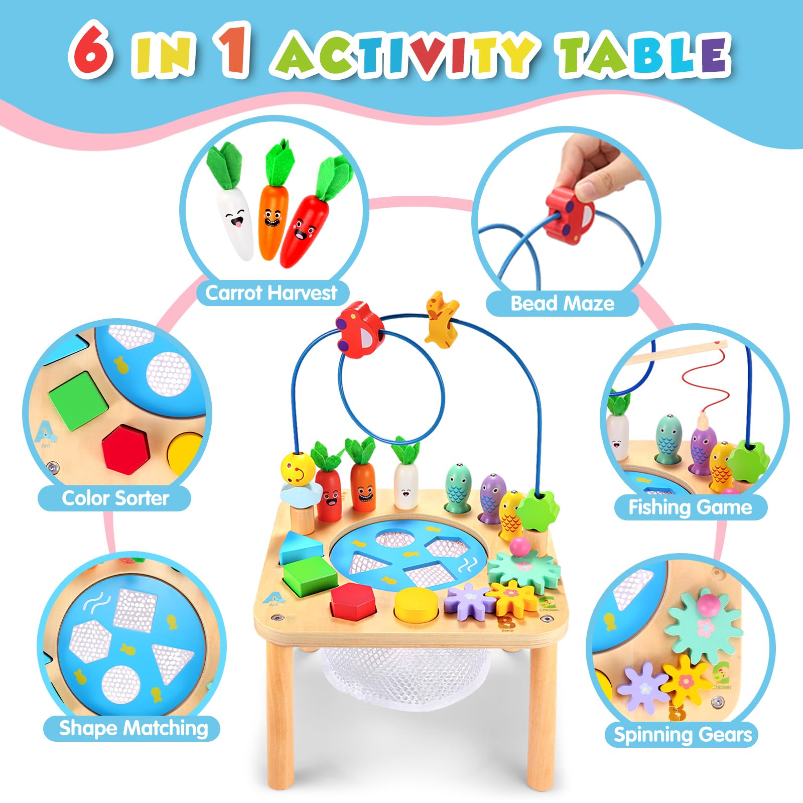 Wingyz Activity Table shape matcher builds cognitive connections through patterns