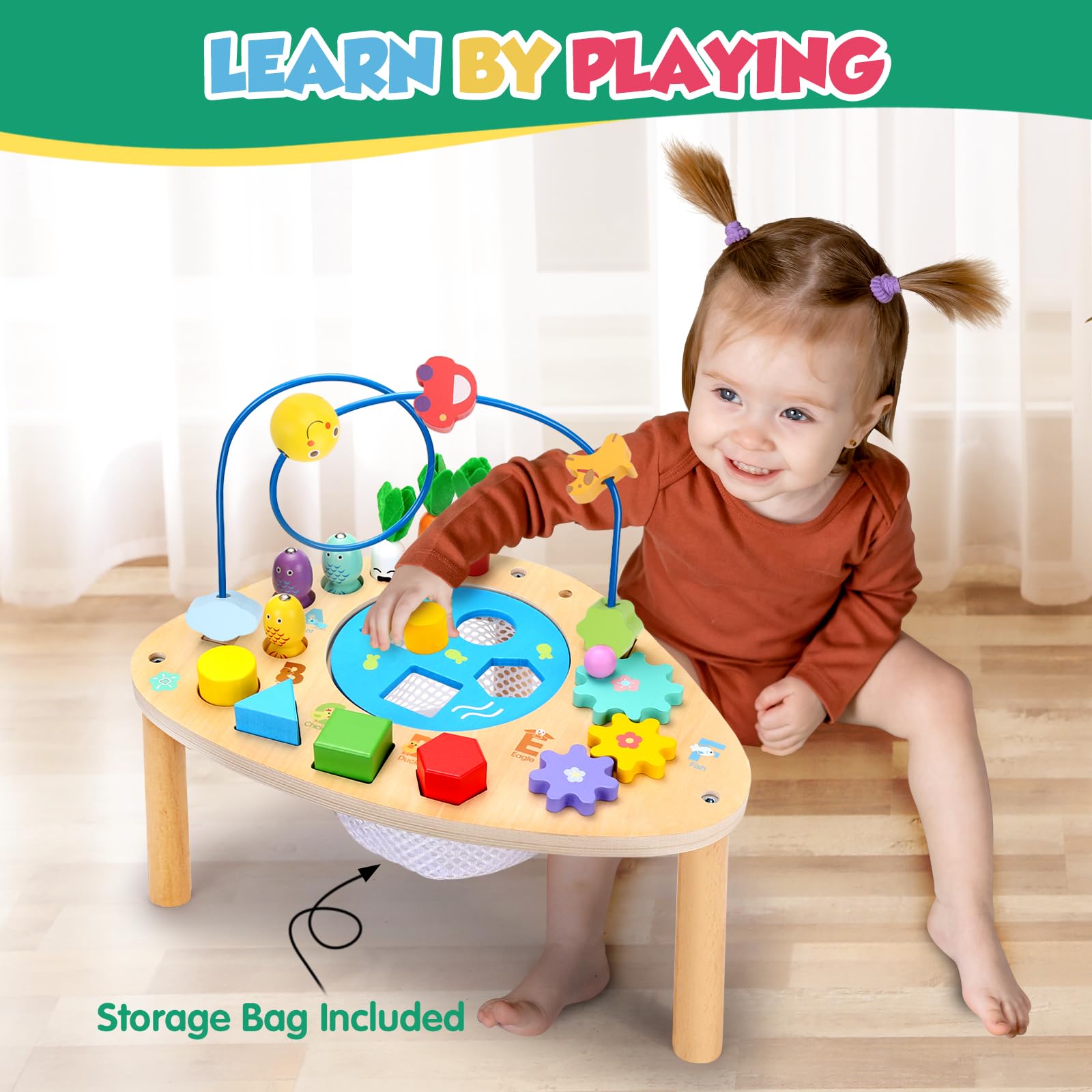 Wingyz detachable bead maze offers flexible space when not in use