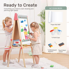 Wingyz Easel at 41.5-inch height grows with bigger kids and home classrooms.