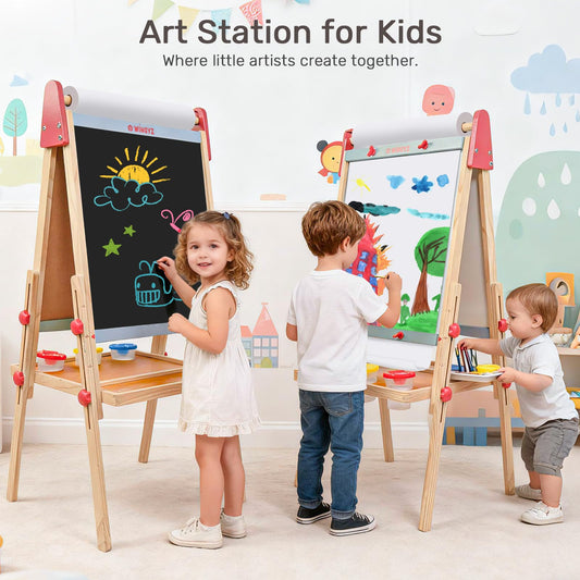 Wingyz Easel chalkboard invites doodles and drawing sessions in classrooms or living rooms.
