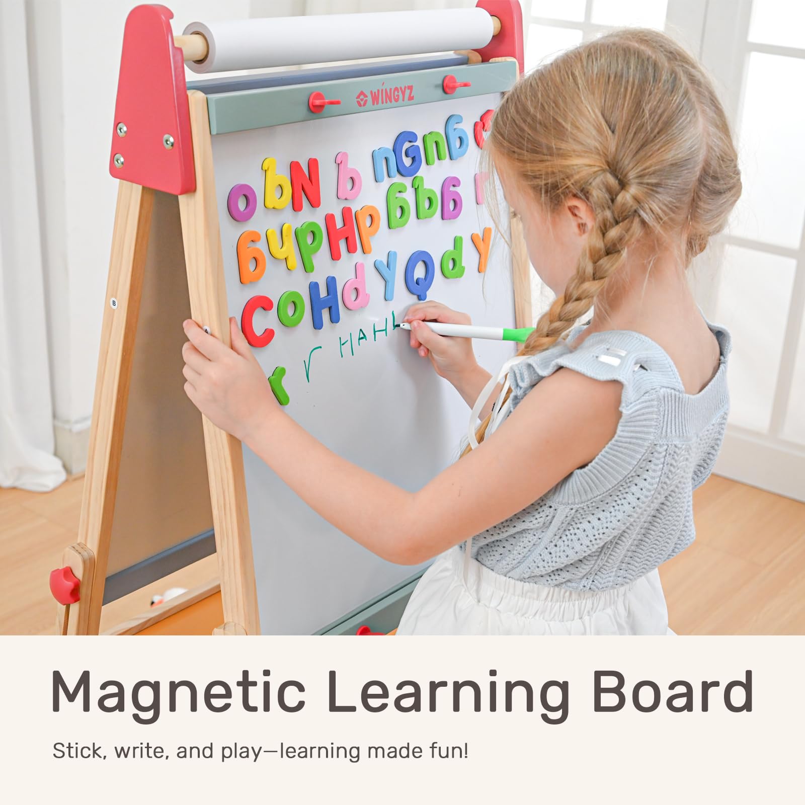 Wingyz Easel paper roll provides endless sketching space for budding artists.