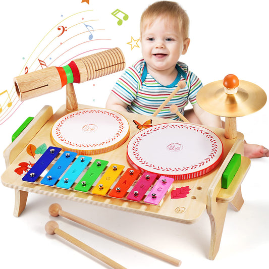 Wingyz Kids 7-in-1 table xylophone starter set stimulates early musical exploration