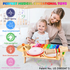Wingyz wood tone block adds tactile rhythm practice for toddlers