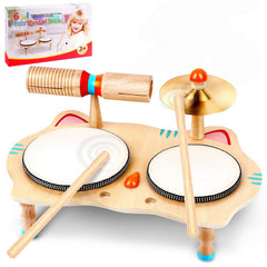 WINGYZ Kids Drum Set with cat-design table boosts early music exploration at home.
