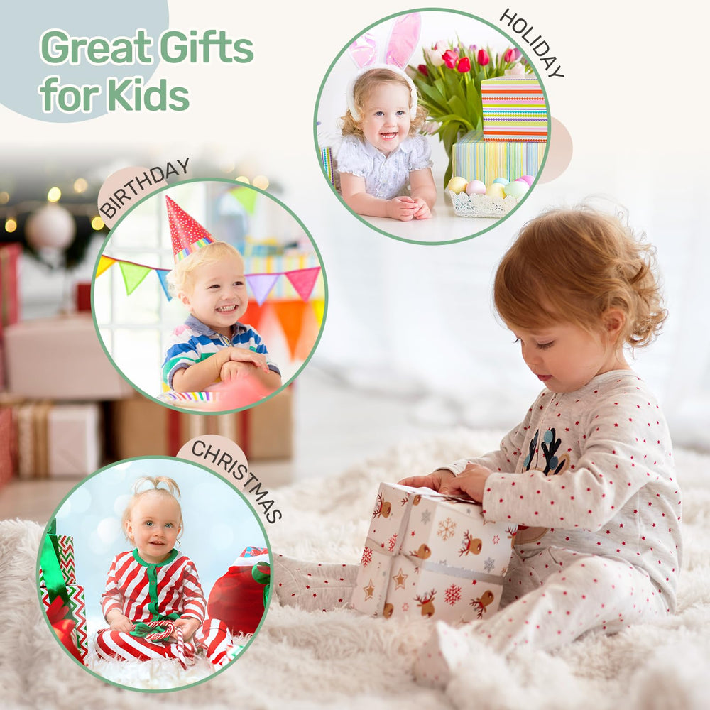 Wingyz Kids drum set gift-ready packaging for birthdays.