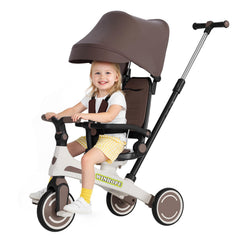 WinHope 6-in-1 Tricycle foldable design supports growth from ages 1 to 6.