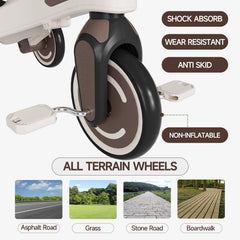WinHope EVA wheels deliver quiet, cushioned rides on many surfaces.
