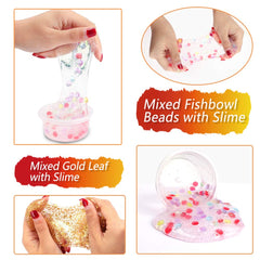 WINLIP glitter sheets jars add sparkle to slime projects