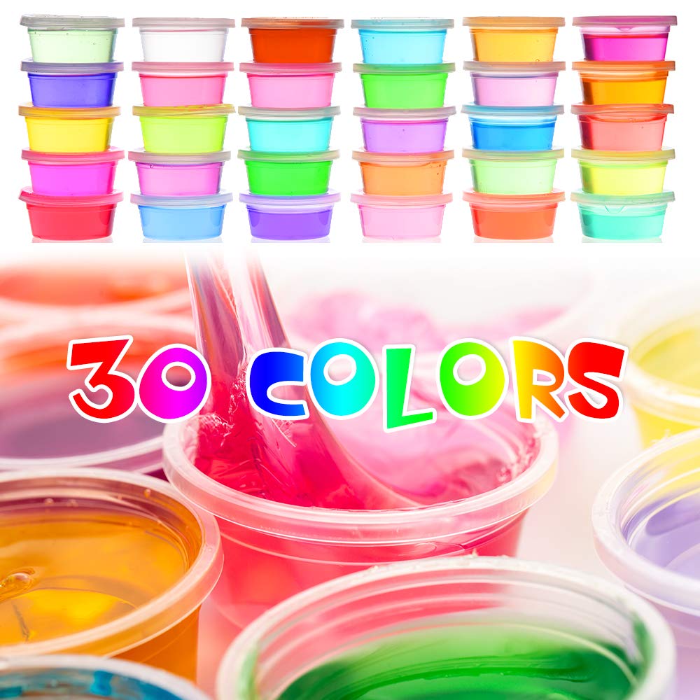 WINLIP slime kit glitter jars display adds sparkle to projects