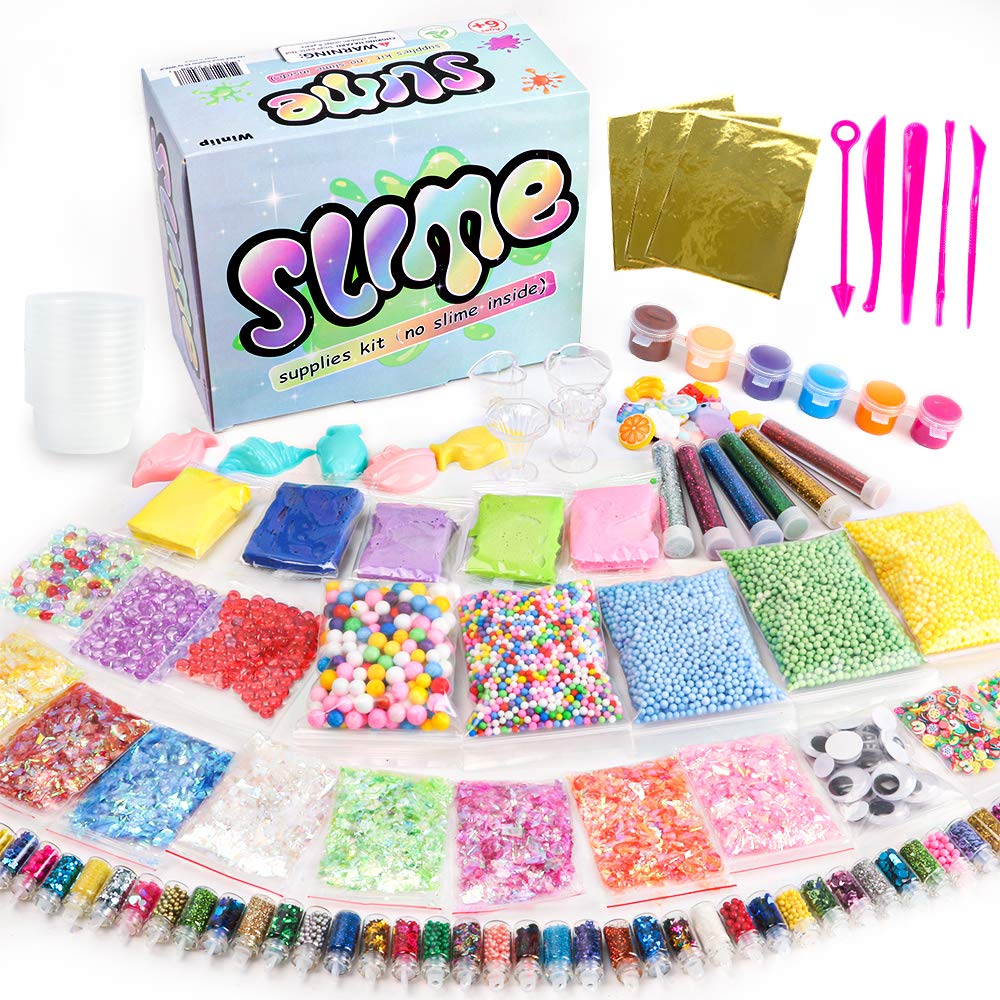 WINLIP slime supplies kit overview for creative slime making