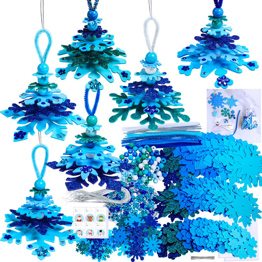 Winlyn 24-set Christmas craft kit display for home or classroom use