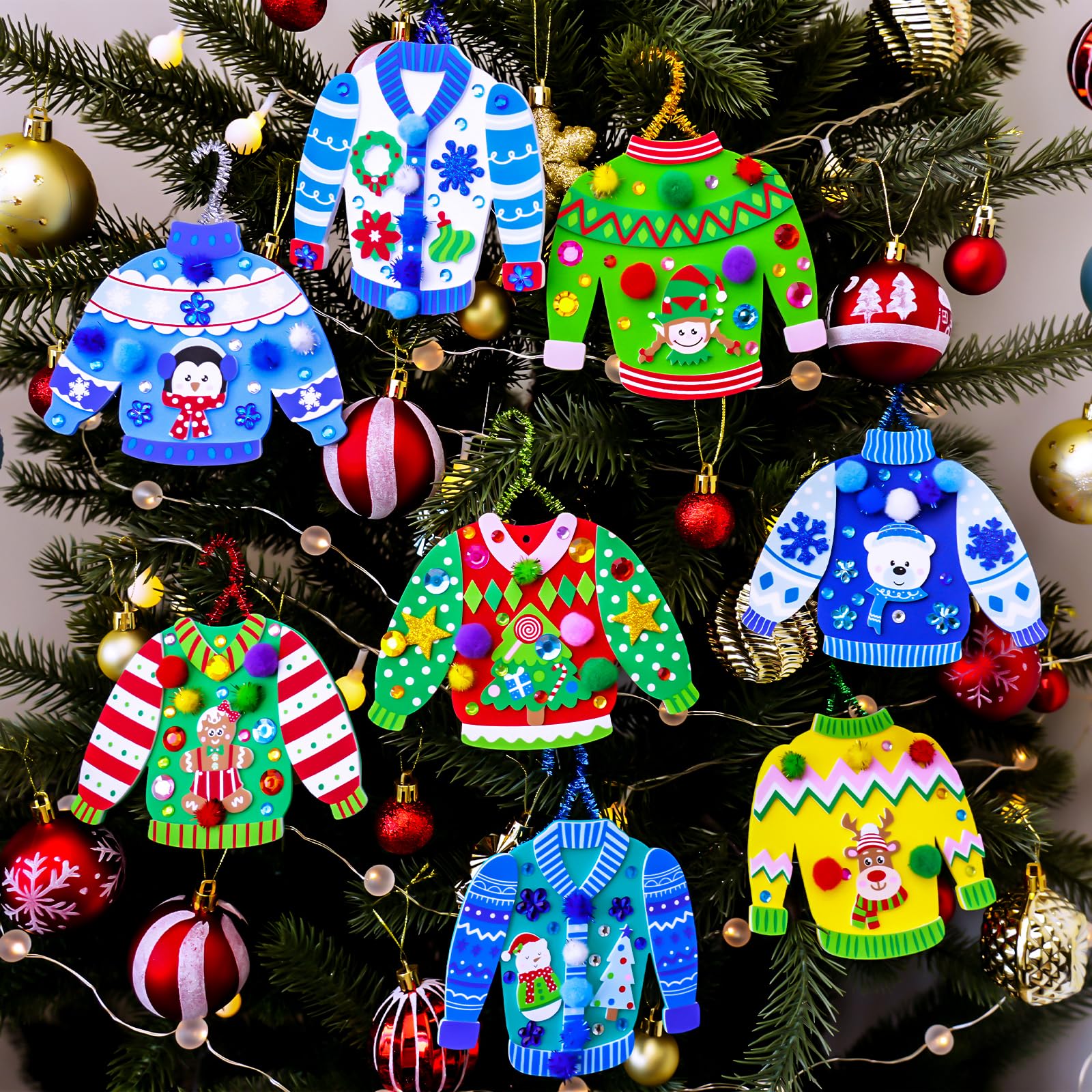 Winlyn assorted foam bases in classic holiday colors