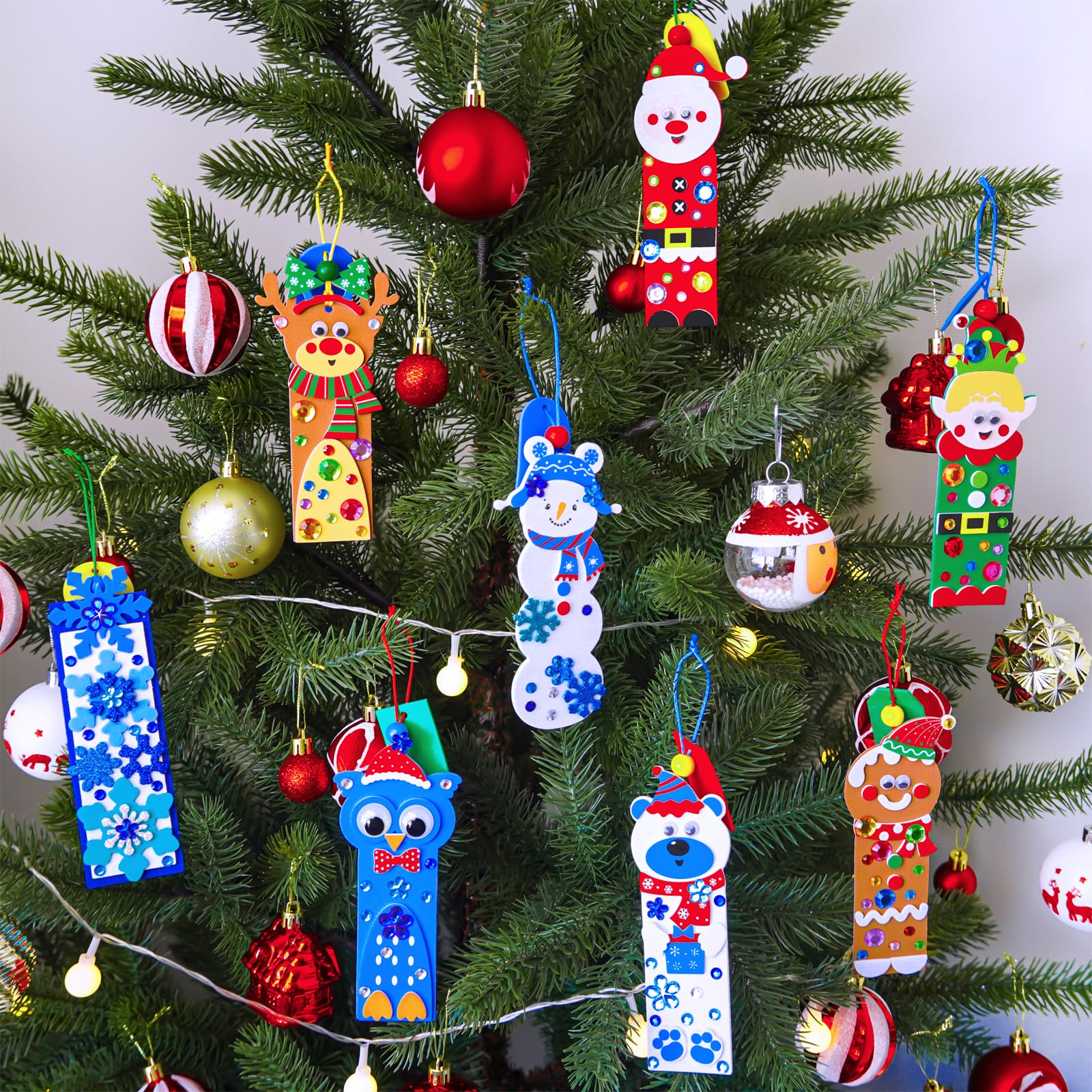 Winlyn Christmas bookmark kit Owl design promotes focused reading and crafts.