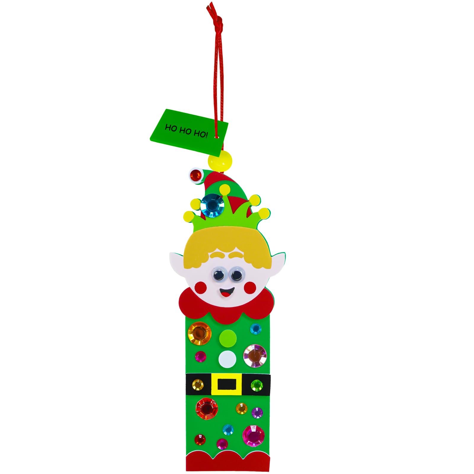 Winlyn Christmas bookmark kit Snowman design suits kids' classroom activities.