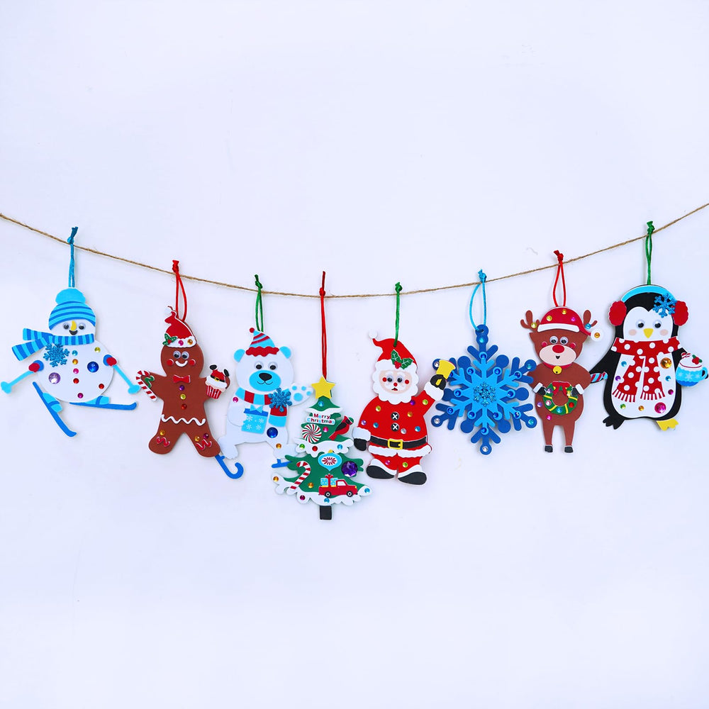 Winlyn foam snowflake base with sparkle for windows and trees