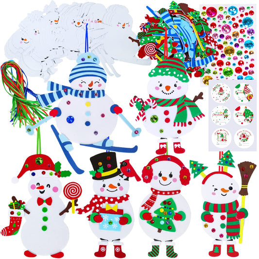 Winlyn Christmas craft kit collection featuring snowman bases for ornaments
