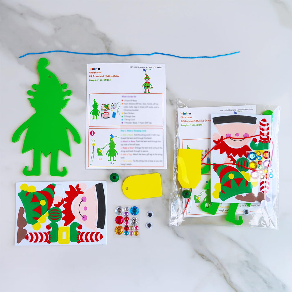 Winlyn Christmas ornament kit penguin base, festive arts for home and school