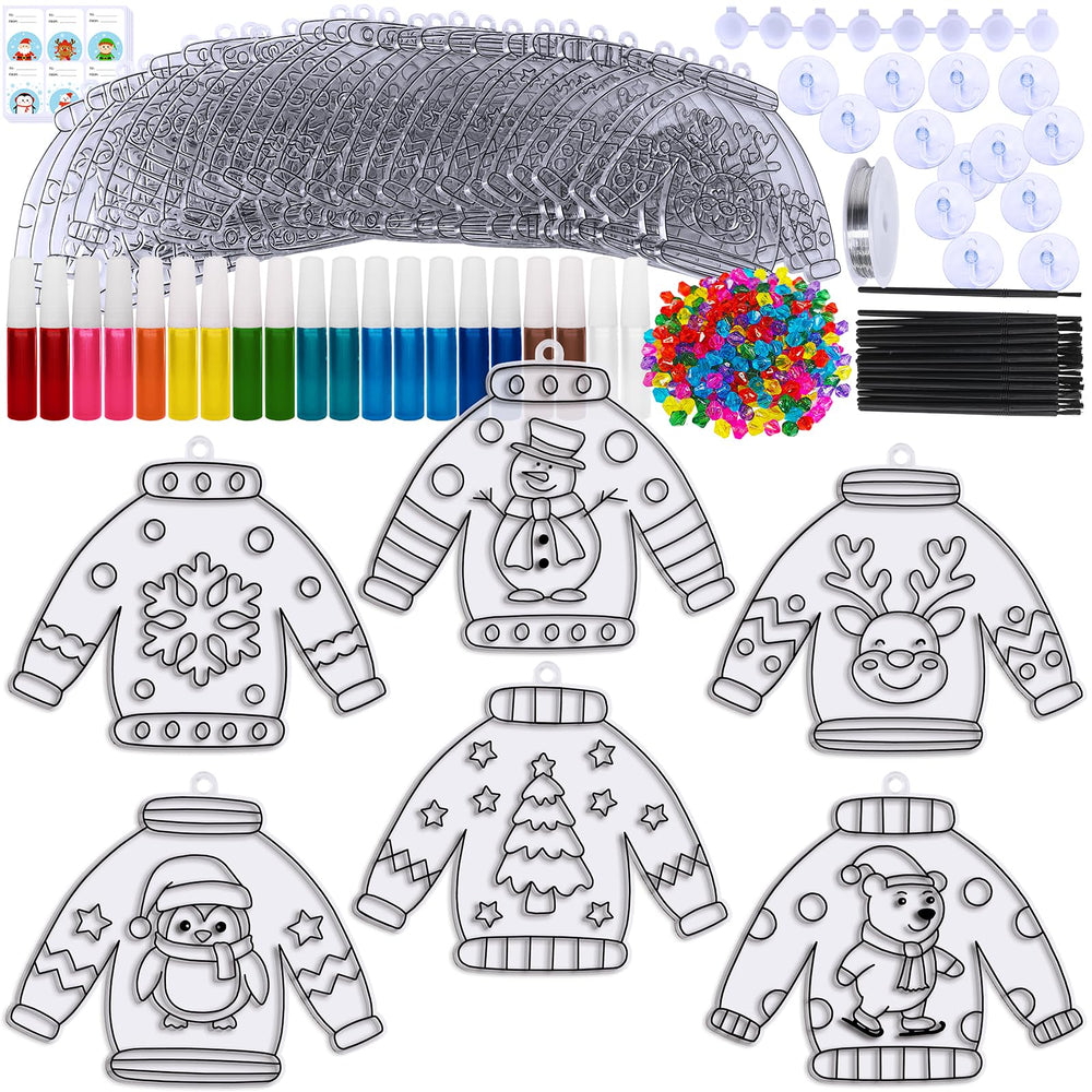 Winlyn color palette for 10 festive colors inspires creative window art