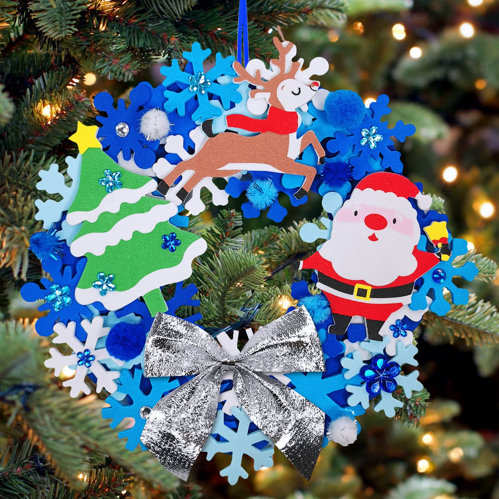 Winlyn finished wreath about 7.1 inches for door decor
