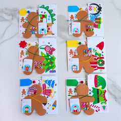 Winlyn foam bead and cord for simple ornament assembly.