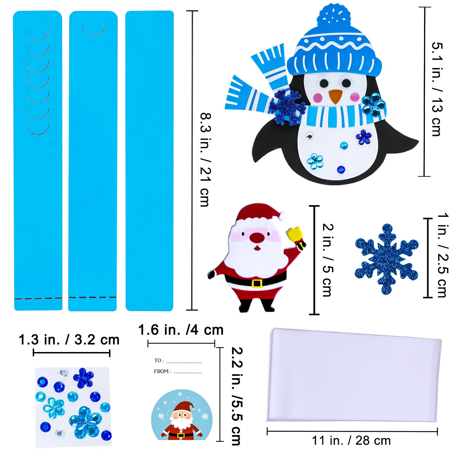Winlyn foam Christmas tree shape with seasonal sparkle