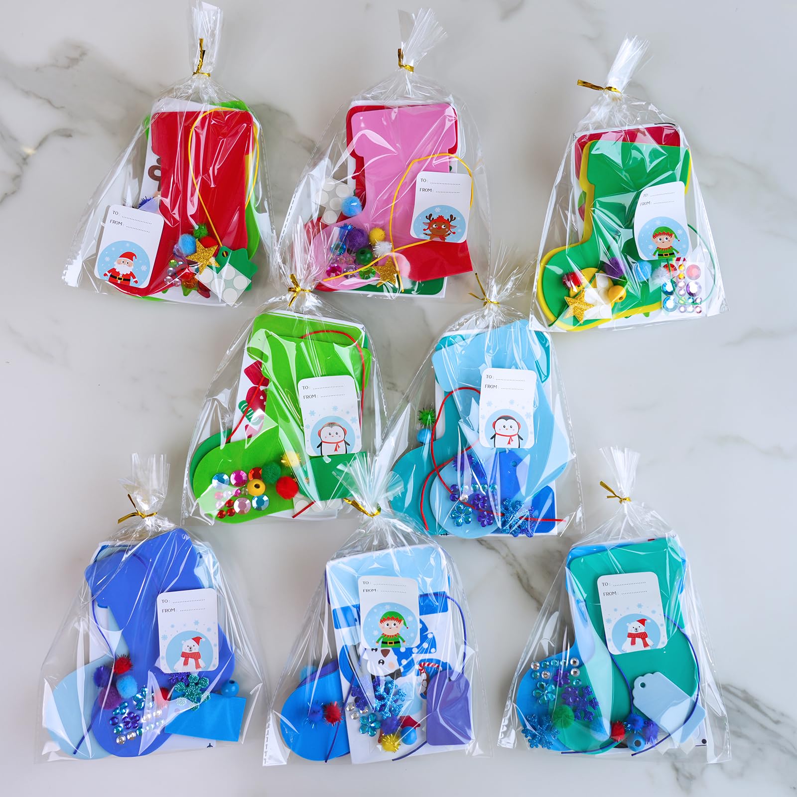 Winlyn gift tags, cords, and treat bags for finished keepsakes