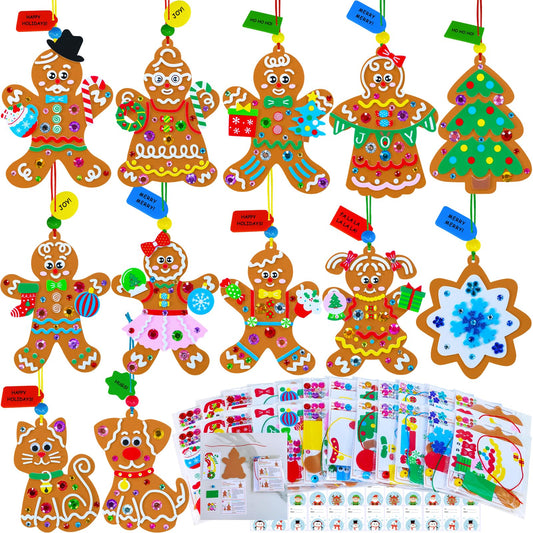 Winlyn gingerbread-man base for kids crafts and ornaments