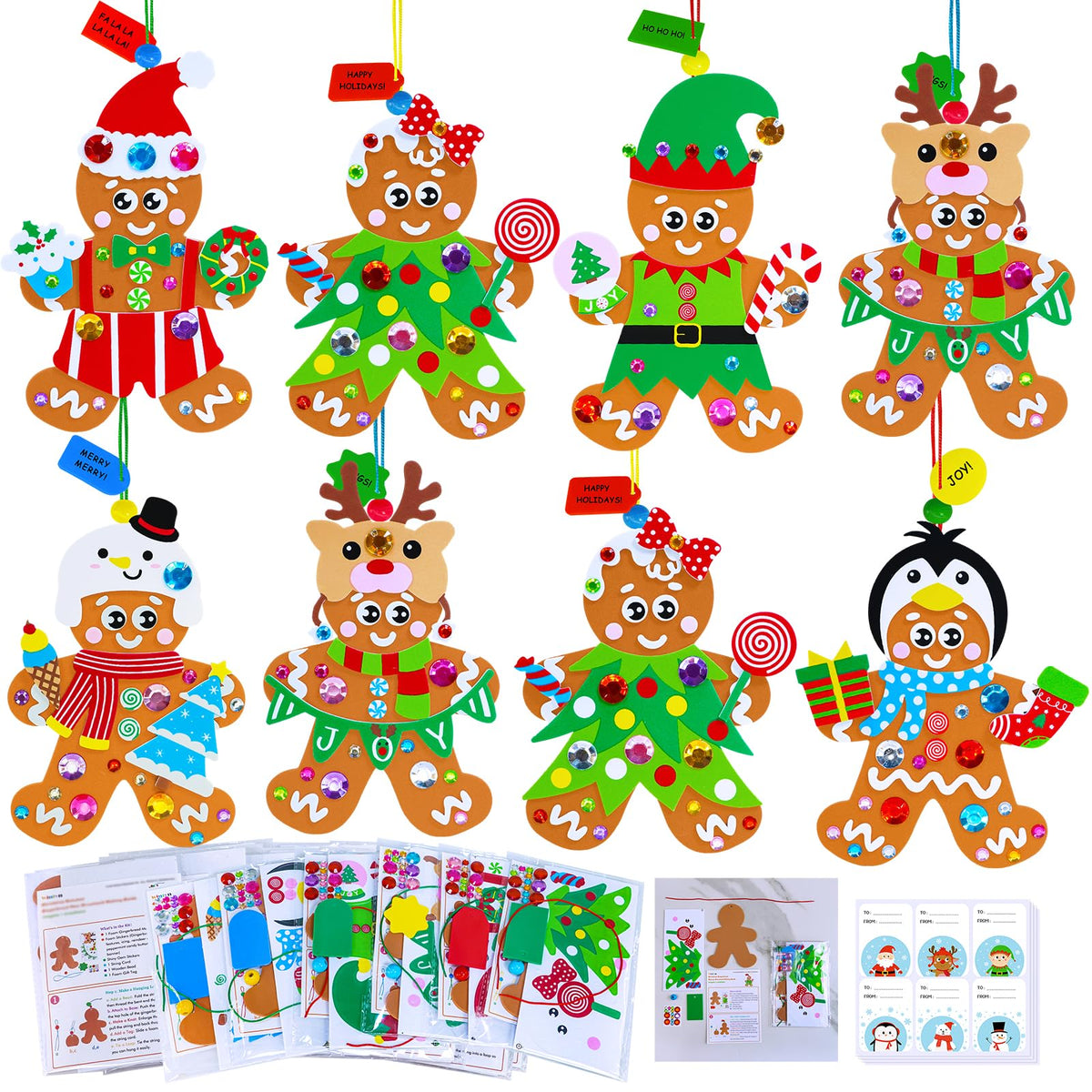 Winlyn gingerbread-man foam base for easy ornament crafting.