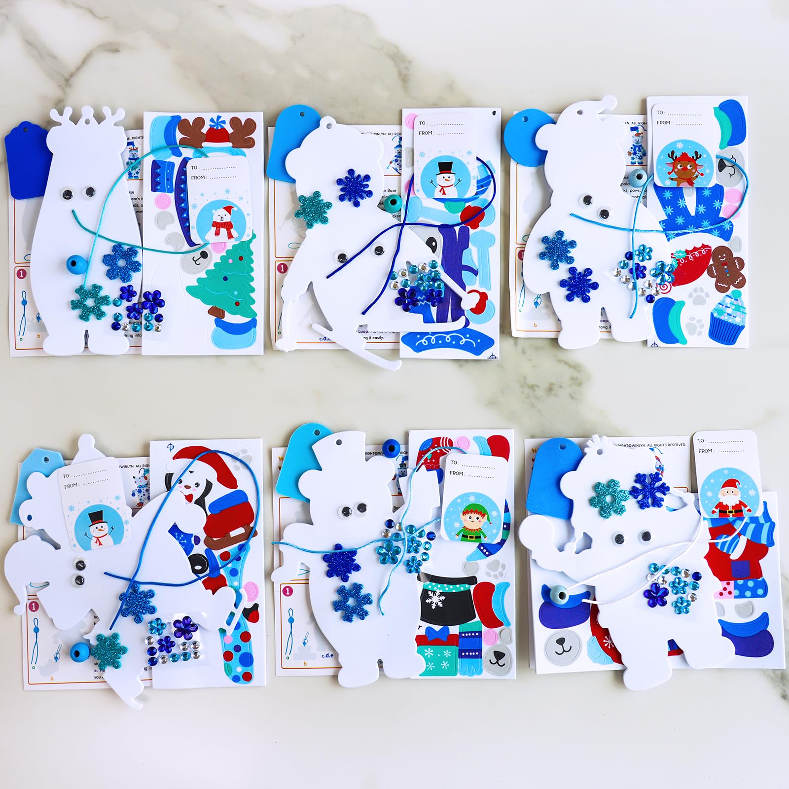 Winlyn instruction card guides step-by-step assembly for smooth, enjoyable crafting.